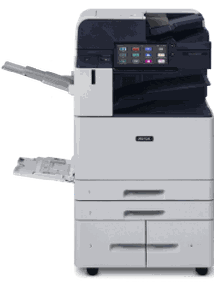 Xerox AltaLink C8130 with selected tray and finishing configuration
